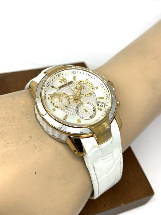 Technomarine Women\'s Watch TM-615002 Quartz MOP Dial White Leather Strap 38mm main image 11